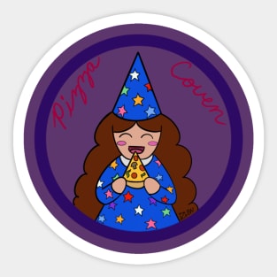 Pizza Witch Sticker